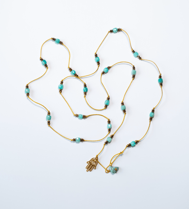 Sautoir  ASMA Amazonite