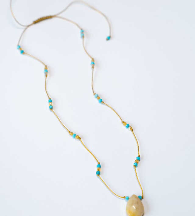 Collier SAKAR Yellow Jade