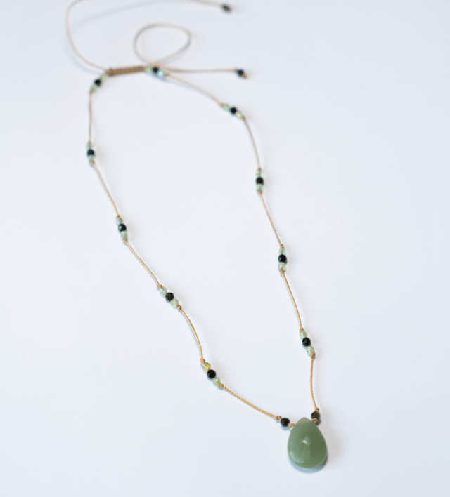 Collier SAKAR  Green aventurine