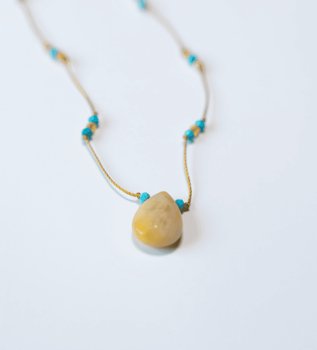 Collier SAKAR Yellow Jade